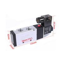 Inline Pneumatic Directional Control Valve Airtight Pneumatic Valve with Manual Override Long Service Life Easy to Assemble for Machinists, Automation Projects, Equipment Repair