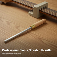 Precision Filing 3-Side Fret Dressing File Versatile Design Guitar Fret Crowning File High-Carbon Steel for Luthiers, Workshop, Home Studio