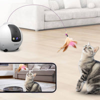 Distant-Controlled Mobile Pet Camera Robot Two-Way Audio Pet Robot with Treat Dispenser Smart for Dog Owners, Home, Indoor