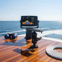 360-Degree Rotation Marine Detector Mount Heavy Duty Marine Detector Bracket Mount Bracket AMPS Hole Pattern for Anglers, Boaters