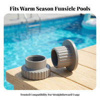 2 Pieces Cylindrical Pool Fountain Adapter Kit Easy Installation Male Female Adapter Set Long-Lasting Universal Fit