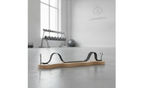 Pilates Correction Board Wooden Pilates Board with Strap Low-Profile for Stretching
