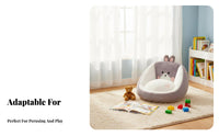 Semi-Enclosed Shape creatureShaped kid's Chair Soft and Comfortable creature Character Armchair Provides spine Support Floor seat Child-Safe for Toddlers, Parents, book corner corner, Playroom, Nursery, Living Room