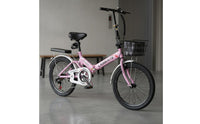 20-Inch Folding Bike Installation Foldable City Bike Rapid Fold Folding Cycle for Adults, Students, Commuting