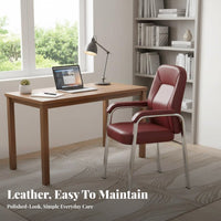 Support Fixed-Leg Conference Chair Thick Padded Cushion Seating Furniture Sturdy Frame Upholstered Armchair Ergonomic Design for Board Game Players, Office Workers, Homeowners, Study Room, Bedroom, Reading Nook