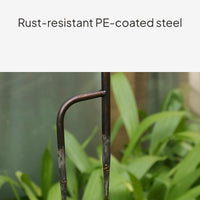 Umbrella Shaped Plant Trellis Decorative Weather-Resistant Wrought Metal Garden Stake for Balcony, Patio