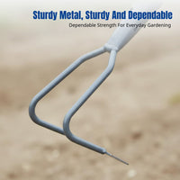 Weeding Rake, Garden Hoe, Metal Weeder, Soft Soil, Vegetable Patch, Assembled Handle, Sturdy Gardening Tool