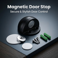 Floor Mounted Door Stopper for Home, Stainless Steel No Drill Catch for Glass Heavy Duty Holder , Brushed Gold Finish