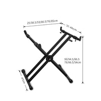 Adjustable Height X-Design Keyboard Stand Non-Slip Electronic Keyboard Stand Stable Portable for Stage, Classroom