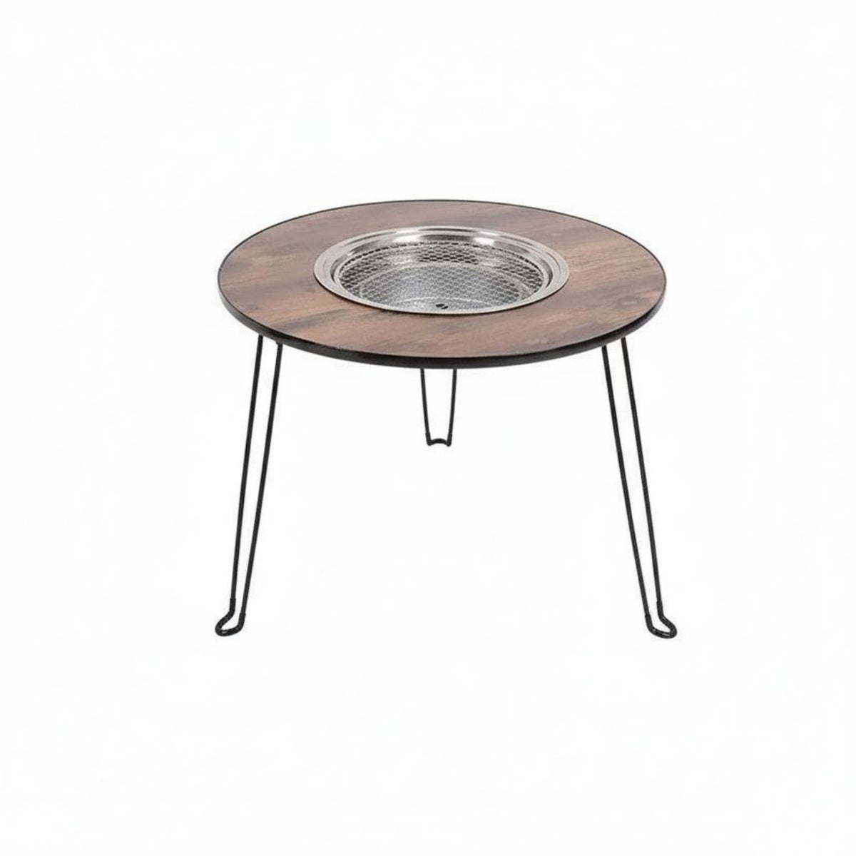 Portable Barbecue Table Foldable BBQ Rapid Cooking Setup Portable Combustion Fire Basin for Picnic, Backyard