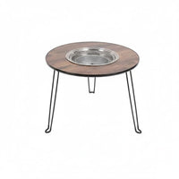 Portable Barbecue Table Foldable BBQ Rapid Cooking Setup Portable Combustion Fire Basin for Picnic, Backyard