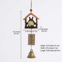 Resin Japanese Wind Chimes, Large Outdoor Decor Wind Chimes for Garden, Crisp Melodious Sound, Hanging Ornament