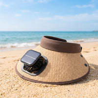 Cooling Solar Powered Fan Hat Wide Brim Solar Fan Hat Upf 50+ Sunshade Cap Breathable for Gardening