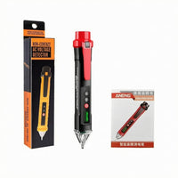 Transparent Sensor Tip Non-Non-Touch Voltage Tester Slim Non-Non-Touch Voltage Tester Side Clip Circuit Break-Point Tester Display Window for Electricians, Technicians