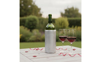 Wine Bottle Cooling Sleeve Flexible Wine Cooler Sleeve Bottle Cooling Wrap with Hook-and-Loop Fastener Reflective Lightweight