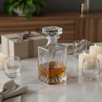 European Design Whiskey Glass Set with Lid Crystal Whiskey Decanter Set