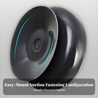Punch-Effortless Installation Waterproof Bathroom Clock Fogproof Suction Cup Clock Quiet Movement for Children, Shower