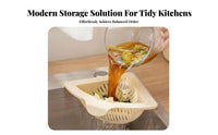 Sink Corner Basket Space Saving Corner Drain Basket Fast Draining Sink Food Debris Collector