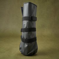 Tall Cylindrical Horse Hoof Soaking Boot Wide Opening Horse Hoof Bath Boot Flared Lower Section Enveloping Straps