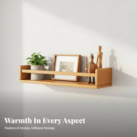 Multi-Purpose Floating Picture Ledge Minimalist Design Picture Ledge Space-Saving Wall Shelf Easy Installation for Homeowners, Decor Enthusiasts, Students, Living Room, Kitchen, Bathroom, Bedroom