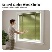 Basswood Slat Window Covering Blackout Wooden Horizontal Window Covering Sturdy Wood Window Covering S Room Darkening Wooden