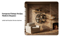 Circular Wall Shelf European design Display Rack Round Shape Space-Saving for Homeowners, Renters, Entrypassage