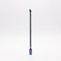 Cuticle Pusher for Manicure and Pedicure, Double-Sided Stainless Steel Metal, Professional Grade Nail Adults with Beveled Edges