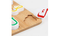 Wooden Alphabet Puzzle Educational Alphabet Puzzle Matching Game Learning Toy Educational for Preschoolers, Classroom, Home
