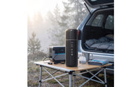 Dual Voltage Car Electric Kettle Stainless Steel Car Kettle with LCD Display Portable Compact for Road Trippers