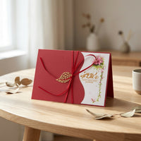 Personalized Creative High-End Birthday Greeting Card with Metal Decoration Invitation Card for Employees and Customers, Customizable