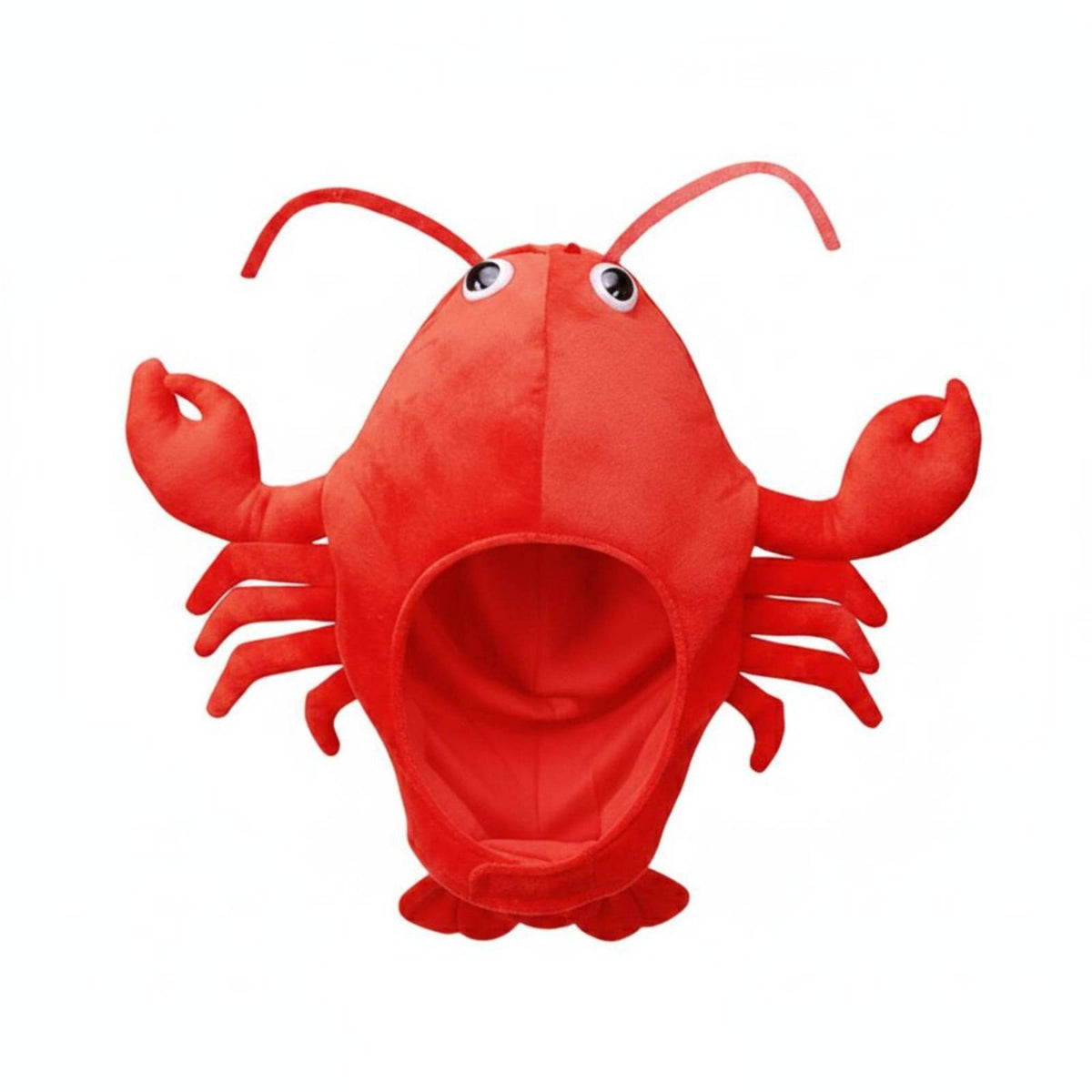 Photo Prop Crustacean Hat PP Cotton Filled Soft Crab Headgear Soft Feel Novelty Headwear Adorable for Performance
