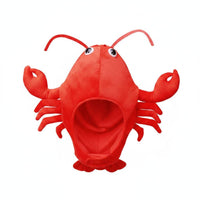 Photo Prop Crustacean Hat PP Cotton Filled Soft Crab Headgear Soft Feel Novelty Headwear Adorable for Performance