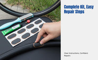 Inner Tube Repair Tool Set, Tire Patch, Glue & Abrasive Tool, For Bike, Motorcycle, E-Bike