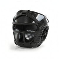 Open-Face Head Protector Padded Head Protector Safeguarding Headgear Shock-Resistant for Boxers, Fighters, Sparring, Boxing Training, Sanda