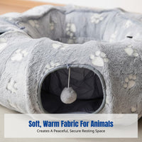 Play Tunnel with Tent Easy to Cleanpet Supplies Foldable for Felines, Small Dog Owners, Living Room, Balcony, Playroom