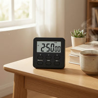 Multifunction Electronic Timer Memory Function Learning Timekeeper Alarm Clock Built-in Kickstand Electronic Stopwatch Timer for Learning, Cooking