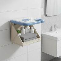 Foldable Wall Art Storage Box Peel-and-Stick-Effortless Installation Foldable Wall Art Shelf Wall Mounted Clothes Holder