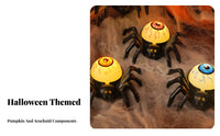 12 Pieces arachnidShaped Tea Light Reusable Spooky Decor for Haunted House Setup