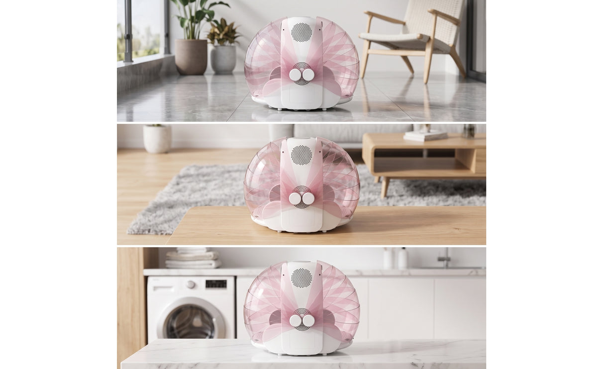 Pet Drying Box with Digital Display Fresh Air Ventilation Foldable Pet Dryer Anti Hair Flying for Cats
