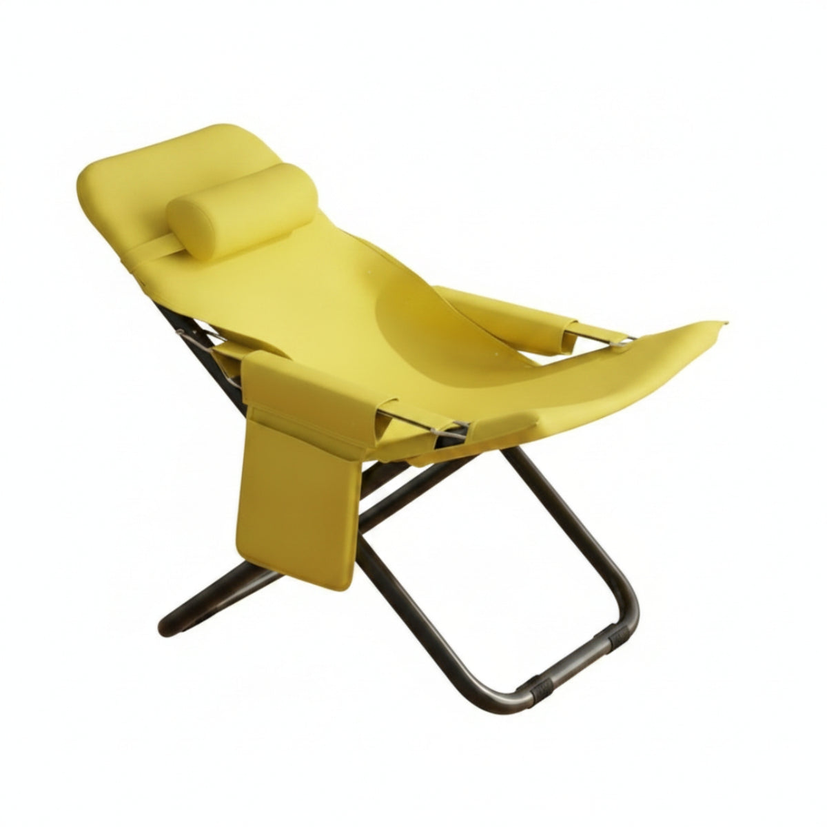 Space Saving Adjustable Rest Chair Portable Folding Recliner Lightweight Foldable Lounge Chair Comfortable Cushion for Study Room