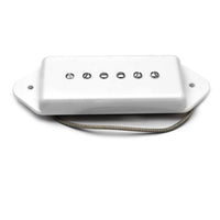 2 Pieces Vintage Design Dog Ear P90 Pickup Black Cover Electric Guitar Part
