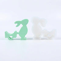 Easter Bunny Candle Holder Cast Easy De Cast Ing Easter Bunny Silic Single Reusable Craft Supply Casting Moulds Silicone for Home Decoration Enthusiasts