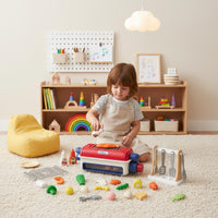 Cooking Toy Set Lights and Music Children's Play Kitchen Realistic Steam Effect Kids Outdoor Cooker Playset for Preschoolers, Young Children