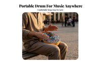 Two-Sided-Sided Playable Travel Cajon Lightweight Portable Cajon Drum Distinct Bass and Treble Tones for Live Performance, Band Practice
