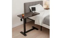 Tilting Top Mobile Overbed Laptop Desk Movable Rolling Bedside Desk Multifunctional Mobile Laptop Stand Space Saving Design for Students, Home Office, Bedroom, Dorm Room
