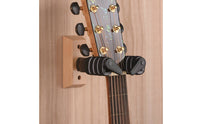 Space Saving Self-Locking Guitar Wall Hanger Easy Installation Wooden Base Guitar Hook Foam Padded Musical Instrument Accessory for Guitarists