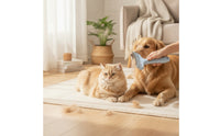 Undercoat Rake Easy Grip Dog Grooming Rake Comb with Hair Release Ergonomic Cat Grooming Comb Thick Coat for Dogs