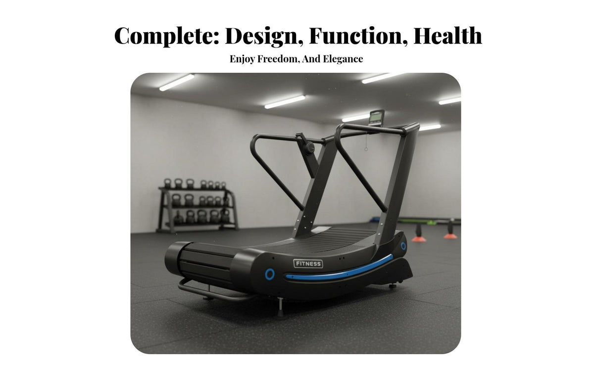 Curved Treadmill without Power Consumption Non-Electric Treadmill Adjustable Resistance Manual Running Machine for Athletes, Runners