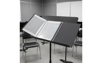 Large Capacity Non-Glare Piano Score Holder Sturdy Cover 4-Page Expandable Music Folder Waterproof Sheet Music Binder for Pianists, Musicians, Choir Members, Practice, Performance, Rehearsal