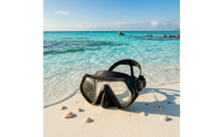 Nose Pocket Single Lens Dive Mask Tempered Glass Scuba Diving Mask Side Buckles Underwater Gear for Adults, Snorkeling